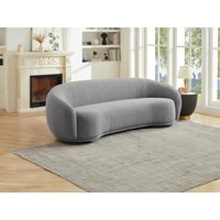 Sofa 3-Sitzer - Bouclé-Stoff - Grau - BOVANA von Pascal Morabito von PASCAL MORABITO