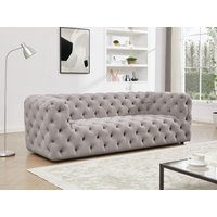 Sofa 3-Sitzer - Samt - Beige - LUARCA von Pascal Morabito von PASCAL MORABITO