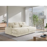 Sofa 3-Sitzer - tiefe Komfortsitzfläche - grob gerippter Cord - Beige - CALAZO von Pascal Morabito Sofa 3-Sitzer - tiefe Komfortsitzfläche - grob gerippter Cord - Beige - CALAZO von Pascal Morabito von PASCAL MORABITO