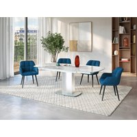 Stuhl 2er-Set - Samt & Metall - Blau - PEGA von Pascal MORABITO Stuhl 2er-Set - Samt & Metall - Blau - PEGA von Pascal MORABITO von PASCAL MORABITO
