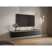 TV-Hängemöbel mit 3 Türen - MDF - Schwarz & Goldfarben - ALESAR von Pascal MORABITO TV-Hängemöbel mit 3 Türen - MDF - Schwarz & Goldfarben - ALESAR von Pascal MORABITO von PASCAL MORABITO