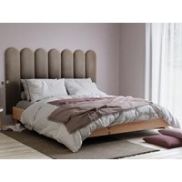 Wandpaneel Bettkopfteil - 210 cm - Samt - Beige - JAPI von Pascal Morabito von PASCAL MORABITO