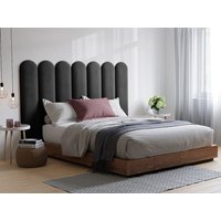 Wandpaneel Bettkopfteil - 210 cm - Samt - Grau - JAPI von Pascal Morabito von PASCAL MORABITO