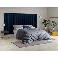 Wandpaneel Bettkopfteil - Samt - 220 cm - Blau - GONDA von Pascal Morabito von PASCAL MORABITO