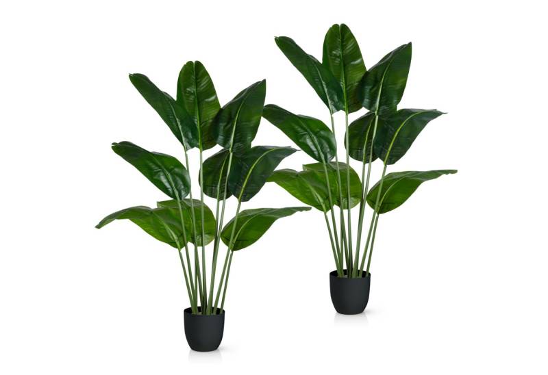 Kunstpalme Künstlicher Bananenbaum mit Topf, Kunstpflanze, Kunstbaum Banane Bananenbaum, PASCH von PASCH