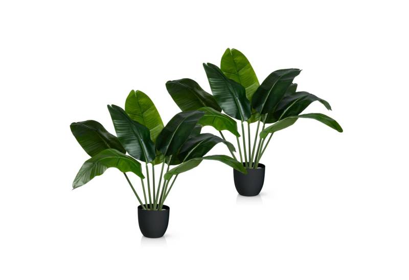 Kunstpalme Künstlicher Bananenbaum mit Topf, Kunstpflanze, Kunstbaum Banane Bananenbaum, PASCH von PASCH