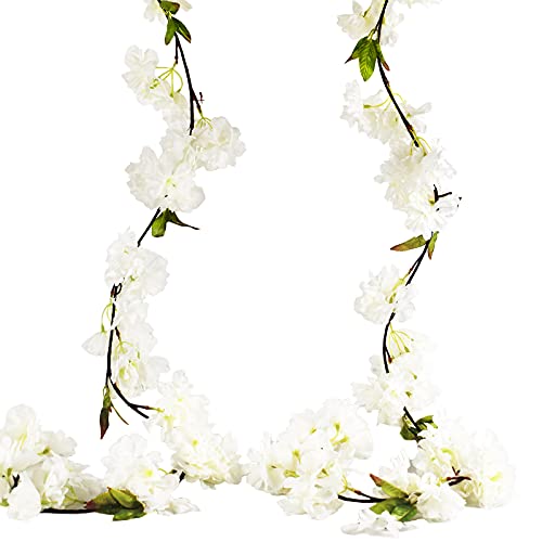 2 Stück 1.8M Künstliche Seide Kirschblüten Girlande Hängende Reben Girlande Künstliche Seidenblumen Hängen Rattan Gefälschte Blumen Künstliche Blumen für Hochzeit Haus Garten Party Wand Decor 2 Stück 1.8M Künstliche Seide Kirschblüten Girlande Hängende Reben Girlande Künstliche Seidenblumen Hängen Rattan Gefälschte Blumen Künstliche Blumen für Hochzeit Haus Garten Party Wand Decor von PASDTFB