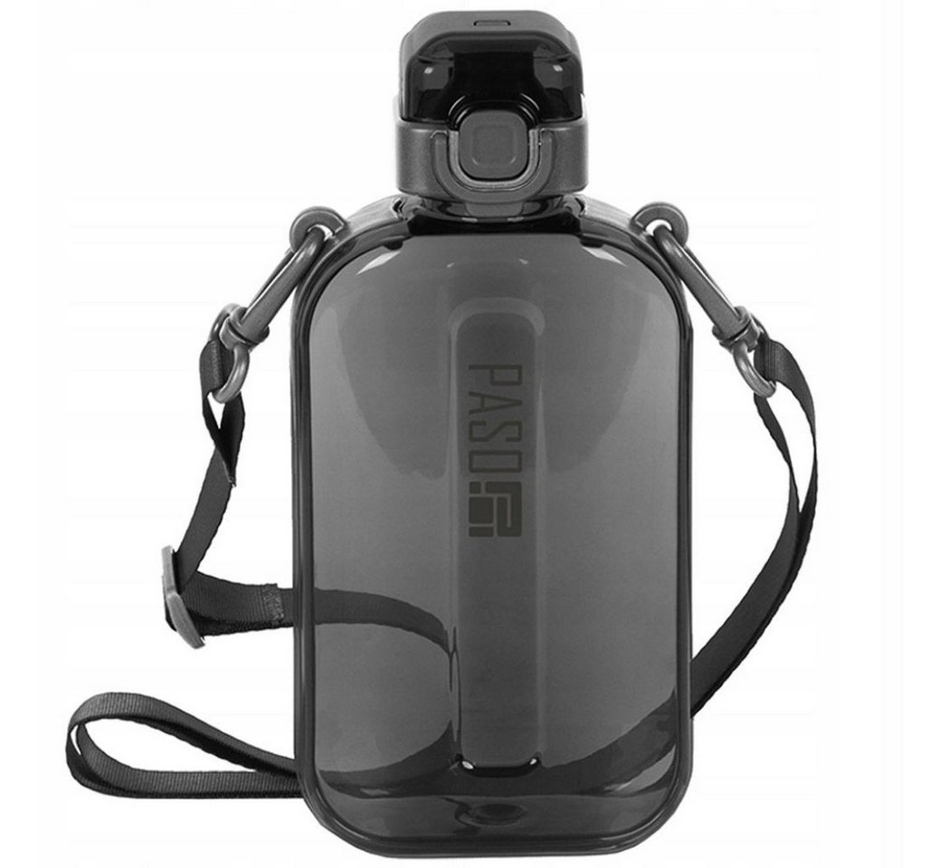 PASO Trinkflasche Trinkflasche 750ml BPA-frei Grau mit Tragegurt BeUniq Sportflasche PASO Trinkflasche Trinkflasche 750ml BPA-frei Grau mit Tragegurt BeUniq Sportflasche von PASO