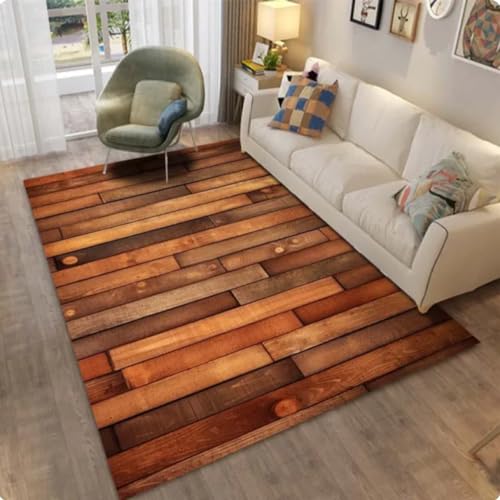 PASPRT Holzteppich Teppich Für Schlafzimmer Küchenmatte Auf Dem Boden Wohnzimmer Tisch Teppich Rutschfester Badezimmerbereich Teppich Wohnkultur 140X200Cm PASPRT Holzteppich Teppich Für Schlafzimmer Küchenmatte Auf Dem Boden Wohnzimmer Tisch Teppich Rutschfester Badezimmerbereich Teppich Wohnkultur 140X200Cm von PASPRT