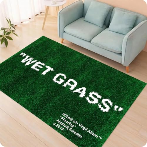 PASPRT Teppich Gras Sucht Nass Gras Teppich Gras Muster Wohnzimmer Bereich Teppich Custom Personalisiert Teppich Soft Carpets Für Wohnzimmer 100X160Cm PASPRT Teppich Gras Sucht Nass Gras Teppich Gras Muster Wohnzimmer Bereich Teppich Custom Personalisiert Teppich Soft Carpets Für Wohnzimmer 100X160Cm von PASPRT