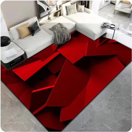 PASPRT Illusion Teppich Für Wohnzimmer Dekor Küche Flur Balkon Bodenmatte Sofa Tisch Bereich Teppiche Spielzimmer Dekoration 100X160Cm von PASPRT