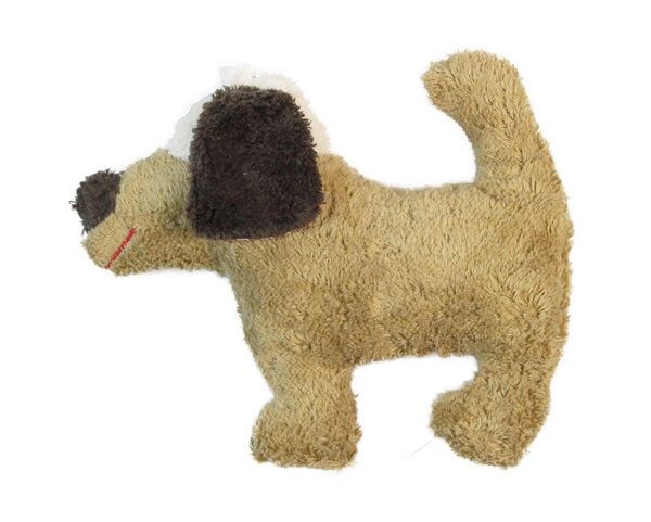 Pat und Patty Greifling mit Rassel "Hund" hell braun , 100 % Baumwolle-kbA von Pat und Patty