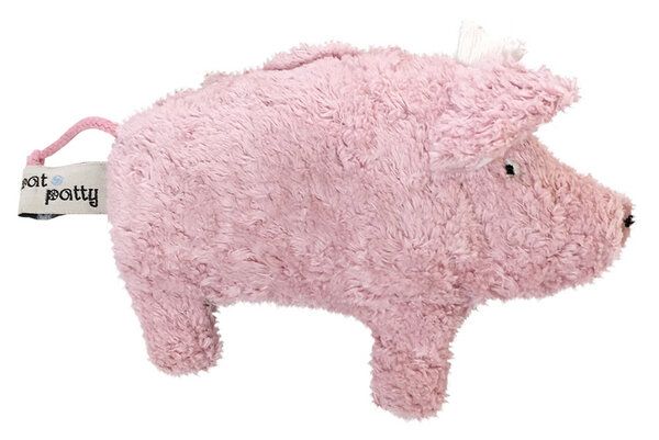 Pat und Patty Greifling mit Rassel "Schwein" rosa , 100 % Baumwolle-kbA von Pat und Patty
