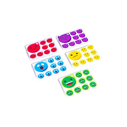 PATboard Scrum Board und Kanban Board Emotion Smiley Set - 5er Set - nanocups für Glas Icons von PATBOARD