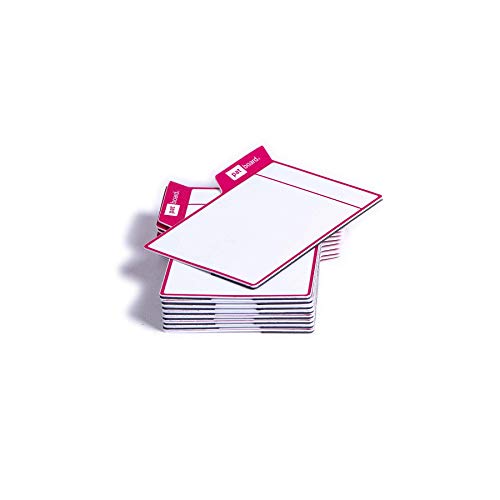 PATboard Scrum Board & Kanban Tafel - Magnetische Item Cards - Portrait- Satz mit 16 - Magenta von PATBOARD