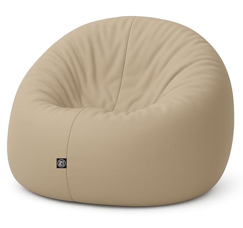 PATCH HOME 2 in 1 Funktion Sitzsack Sessel Bean Bag Sitzsäcke Gaming mit Reißverschluss bereits befüllt - Ø 145cm - Beige PATCH HOME 2 in 1 Funktion Sitzsack Sessel Bean Bag Sitzsäcke Gaming mit Reißverschluss bereits befüllt - Ø 145cm - Beige von PATCH HOME