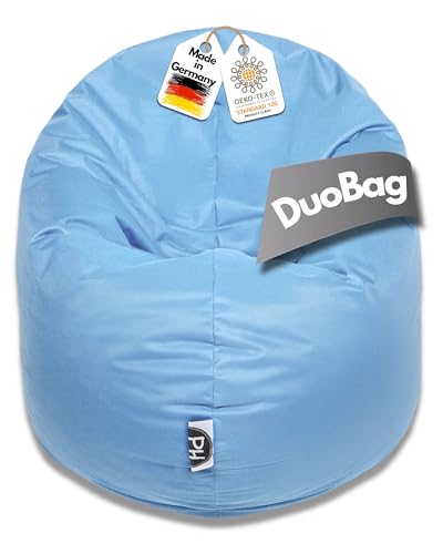 PATCH HOME 2-in-1 Sitzsack Sessel - Gaming Bean Bag mit Reißverschluss - Bereits befüllt, Ergonomisch & Robust für Kinder & Erwachsene - Indoor & Outdoor, Wetterfest (Hellblau, Ø 145cm) PATCH HOME 2-in-1 Sitzsack Sessel - Gaming Bean Bag mit Reißverschluss - Bereits befüllt, Ergonomisch & Robust für Kinder & Erwachsene - Indoor & Outdoor, Wetterfest (Hellblau, Ø 145cm) von PATCH HOME