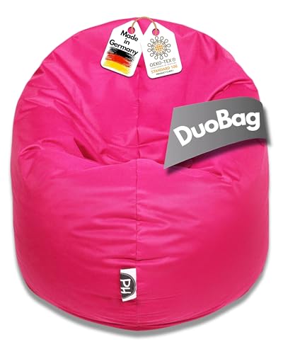 PATCH HOME 2 in 1 Funktion Sitzsack Sessel Bean Bag Sitzsäcke Gaming mit Reißverschluss bereits befüllt - Ø 145cm - Pink von PATCH HOME