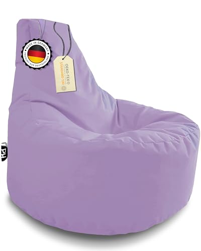 PATCH HOME Gamer Sessel - 2 Größen - 25 Farben XXL - 80cm Durchmesser, 30cm Sitzhöhe, 90cm Höhe Flieder von PATCH HOME