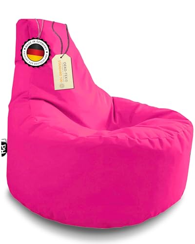 PATCH HOME Gamer Sessel in 2 verschiedenen Größen und 25 XL - 75cm Durchmesser, 30cm Sitzhöhe, 80cm Höhe Pink von PATCH HOME
