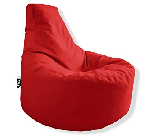 PATCH HOME Gamer Sessel in 2 verschiedenen Größen und 25 XL - 75cm Durchmesser, 30cm Sitzhöhe, 80cm Höhe Rot von PATCH HOME