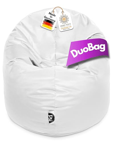PATCH HOME 2 in 1 Funktion Sitzsack Sessel Bean Bag Sitzsäcke Gaming mit Reißverschluss bereits befüllt - Ø 100cm - Weiss PATCH HOME 2 in 1 Funktion Sitzsack Sessel Bean Bag Sitzsäcke Gaming mit Reißverschluss bereits befüllt - Ø 100cm - Weiss von PATCH HOME