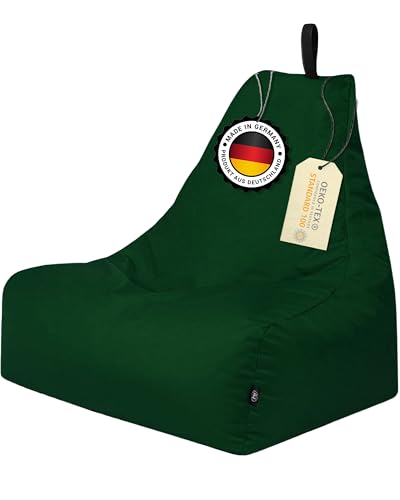 PATCH HOME Patchhome Lounge Sessel XL Gamer Sessel Sitzsack Sessel Sitzkissen In & Outdoor geeignet fertig befüllt | XL - Dunkelgrün - in 2 Größen und 25 Farben PATCH HOME Patchhome Lounge Sessel XL Gamer Sessel Sitzsack Sessel Sitzkissen In & Outdoor geeignet fertig befüllt | XL - Dunkelgrün - in 2 Größen und 25 Farben von PATCH HOME