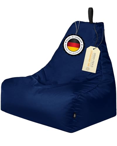 PATCH HOME Patchhome Lounge Sessel XL Gamer Sessel Sitzsack Sessel Sitzkissen In & Outdoor geeignet fertig befüllt | XL - Marine - in 2 Größen und 25 Farben PATCH HOME Patchhome Lounge Sessel XL Gamer Sessel Sitzsack Sessel Sitzkissen In & Outdoor geeignet fertig befüllt | XL - Marine - in 2 Größen und 25 Farben von PATCH HOME