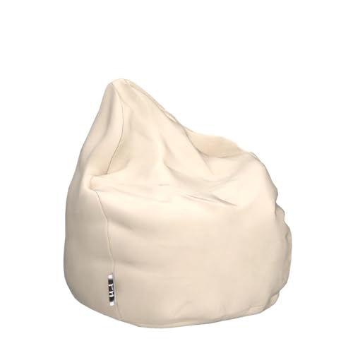 PATCH HOME Sitzsack Tropfenform - Creme für In & Outdoor XL 300 Liter - mit Styropor Füllung in 25 versch. Farben und 3 Größen von PATCH HOME