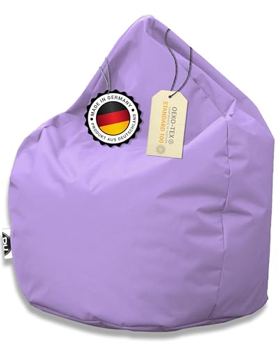 PATCH HOME Patchhome Sitzsack Tropfenform - Flieder für In & Outdoor XXL 420 Liter - mit Styropor Füllung in 25 versch. Farben und 3 Größen von PATCH HOME