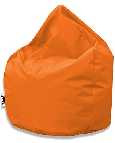 PATCH HOME Patchhome Sitzsack Tropfenform - Orange für In & Outdoor XXL 420 Liter - mit Styropor Füllung in 25 versch. Farben und 3 Größen von PATCH HOME