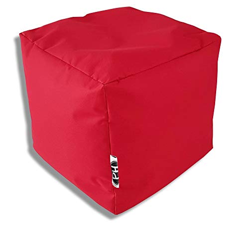 PATCH HOME Würfel in 3 verschiedenen Größen und 25 45 x 45 x 45cm Rot von PATCH HOME