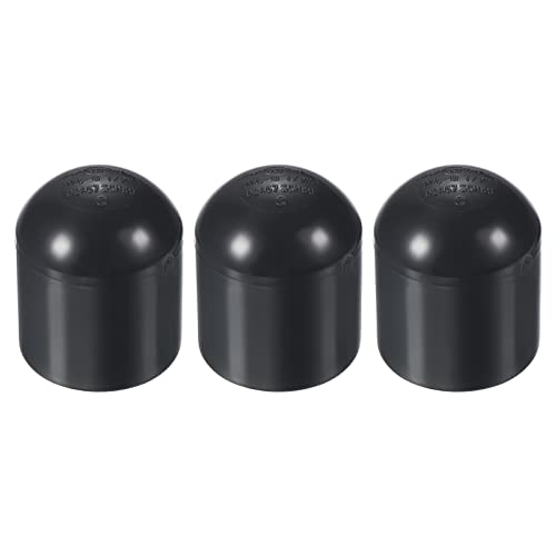 PATIKIL 1/2" 3Pack UPVC Rohrleitung Ende Kappe Fitting Stopfen Steckdose Adapter Glattes Aussehen für Gebäude PVC Möbel DIY Garten Regal von PATIKIL