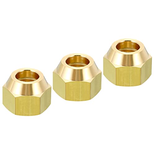 PATIKIL 1/2 SAE Gewinde Messing Leuchtkugel 3 Pack 45 Grad Bördelung Rohranschluss Muttern Hydraulik Schlauch Verschraubung für Klimaanlagen Wasser Gas Leitung Glänzende Oberfläche PATIKIL 1/2 SAE Gewinde Messing Leuchtkugel 3 Pack 45 Grad Bördelung Rohranschluss Muttern Hydraulik Schlauch Verschraubung für Klimaanlagen Wasser Gas Leitung Glänzende Oberfläche von PATIKIL