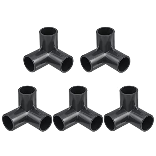 PATIKIL 1/2" U-PVC Rohrverschraubung 5er Pack 3 Weg Ellenbogen Seite Auslass T-Möbel von PATIKIL