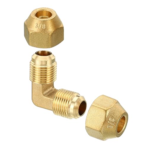 PATIKIL 1/2" x 1/2" Messing Rohrleitung Fitting Fackel 90 Grad Winkel Rohr Fitting Rohrleitung Adapter Anschluss mit Mutter für Klimagerät Kühlung Klempnerei PATIKIL 1/2" x 1/2" Messing Rohrleitung Fitting Fackel 90 Grad Winkel Rohr Fitting Rohrleitung Adapter Anschluss mit Mutter für Klimagerät Kühlung Klempnerei von PATIKIL