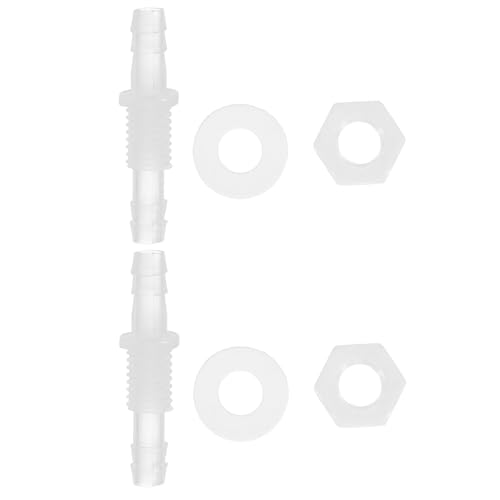 PATIKIL 1/4" Schlauch ID Barb Thru-Bulk Bulkhead Fittings, 10er Pack Union Kunststoffadapter mit M10 Muttern Silikondichtungen für Aquariumswasser Kraftstoff Luft PATIKIL 1/4" Schlauch ID Barb Thru-Bulk Bulkhead Fittings, 10er Pack Union Kunststoffadapter mit M10 Muttern Silikondichtungen für Aquariumswasser Kraftstoff Luft von PATIKIL