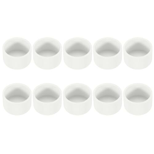 PATIKIL 1/9/16" PVC-Rohr-Endkappe, 2er-Pack Möbelqualität Rohrstecker Adapter Steckverbinder für den Bau von PVC-Möbeln DIY Gartenregalstützstruktur Lagerung, Weiß von PATIKIL