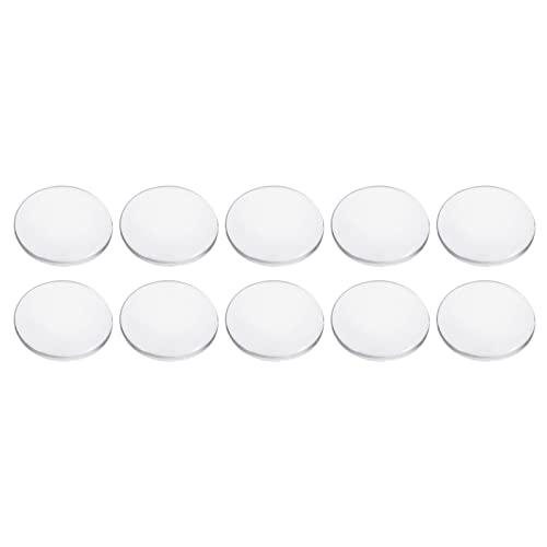 PATIKIL 1" 40Pack Handarbeit Flasche Kappen Glas Selbstklebend Aufkleber Klar Rund Handwerk Flasche Kappe Pendelleuchte Kuppel Aufkleber Durchsichtig von PATIKIL