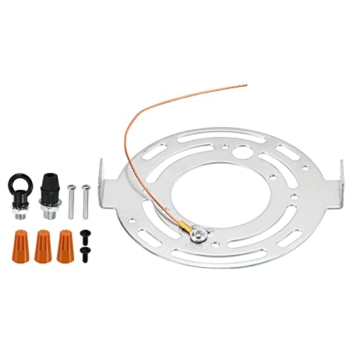 PATIKIL 1 Satz Runde Deckenleuchte Platte Kit 115mm Durchm. Pendelleuchte Beleuchtung Befestigung Halterung Stahl Crossbar Plate Hardware von PATIKIL