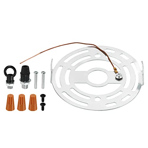 PATIKIL 1 Satz Runde Deckenleuchte Platte Kit 95mm Durchm. Pendelleuchte Beleuchtung Befestigung Halterung Stahl Crossbar Plate Hardware PATIKIL 1 Satz Runde Deckenleuchte Platte Kit 95mm Durchm. Pendelleuchte Beleuchtung Befestigung Halterung Stahl Crossbar Plate Hardware von PATIKIL