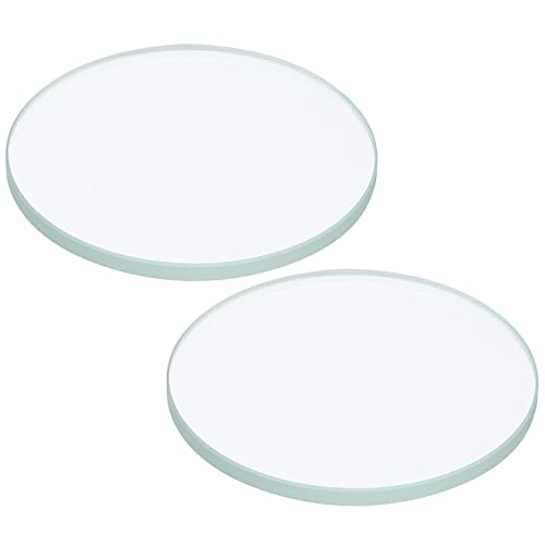 PATIKIL 1.38x0.08 2Stk Blitzlicht Glas Objektiv Polierte Kante Glas Objektiv für LED Licht Quelle Objektiv Handgerät Blitzlicht Ersatz Durchsichtig von PATIKIL