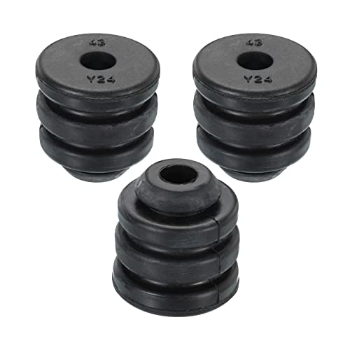 PATIKIL 1.4"x1.4" 3Pack Kompressor Gummifüße Fuß Montage Vibrationsschutz Polster Ersatz für Klimagerät Kühlschrank Schwarz von PATIKIL