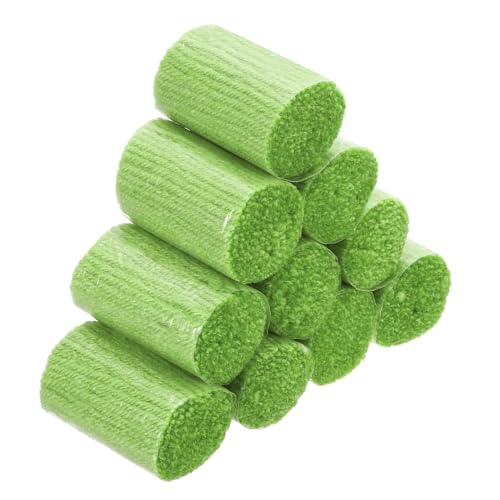 PATIKIL 10 Rollen Latch Hook Garn, Latch Hook Kit Garn Vorgeschnittene Haken Teppichgarn Häkeln für Latch Hook Teppich Erwachsene Anfänger, Limettengrün von PATIKIL
