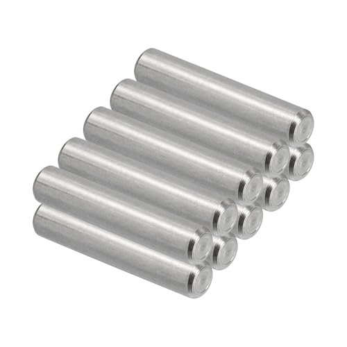 PATIKIL 10 Stück 304 Edelstahlstifte Zylinderstifte 6 x 30 mm, Passstifte Dübelstift Regalstifte Metallstifte Unterstützen Hardware für Metallgeräte Möbelinstallation Positionierung von PATIKIL