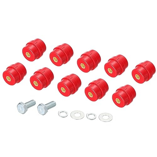 PATIKIL 10 Stück Isolator SM51 Hochfeste Polyester Abstands Isolatoren mit M10 Schrauben für Stromverteiler von PATIKIL