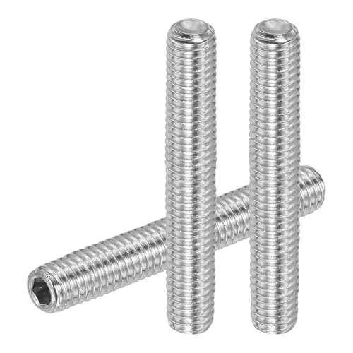 PATIKIL 10 Stück Madenschraube M6 x 50mm, 304 Edelstahl Madenschrauben Set für Türklinken Halterung Möbel Lampen Wasserhahn Reparaturen, Silber Innensechskant Gewindestifte Schrauben Set PATIKIL 10 Stück Madenschraube M6 x 50mm, 304 Edelstahl Madenschrauben Set für Türklinken Halterung Möbel Lampen Wasserhahn Reparaturen, Silber Innensechskant Gewindestifte Schrauben Set von PATIKIL