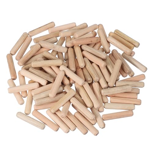 PATIKIL 100 Stück 8 x 40mm Holzdübel Set, Holzrillendübel Riffelholzdübel Holzstifte Dübel Set Gerillte Holzübelstifte Dübel Holz mit Rillen für Zimmerei Möbel Tür Kunsthandwerk Projekte PATIKIL 100 Stück 8 x 40mm Holzdübel Set, Holzrillendübel Riffelholzdübel Holzstifte Dübel Set Gerillte Holzübelstifte Dübel Holz mit Rillen für Zimmerei Möbel Tür Kunsthandwerk Projekte von PATIKIL