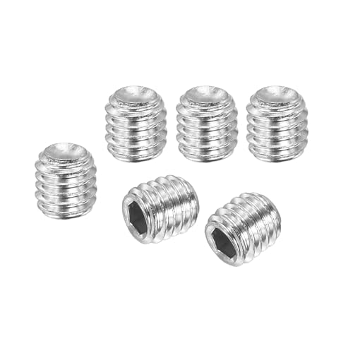 PATIKIL 100 Stück Madenschraube M3 x 3mm, 304 Edelstahl Madenschrauben Set für Türklinken Halterung Möbel Lampen Wasserhahn Reparaturen, Silber Innensechskant Gewindestifte Schrauben Set von PATIKIL