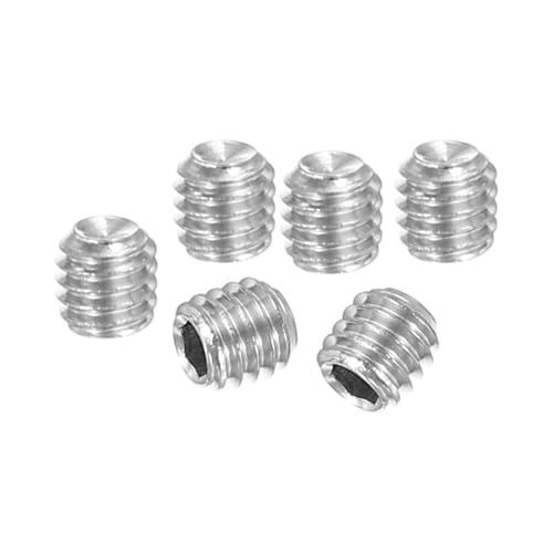 PATIKIL 100 Stück Madenschraube M4 x 4mm, 304 Edelstahl Madenschrauben Set für Türklinken Halterung Möbel Lampen Wasserhahn Reparaturen, Silber Innensechskant Gewindestifte Schrauben Set PATIKIL 100 Stück Madenschraube M4 x 4mm, 304 Edelstahl Madenschrauben Set für Türklinken Halterung Möbel Lampen Wasserhahn Reparaturen, Silber Innensechskant Gewindestifte Schrauben Set von PATIKIL